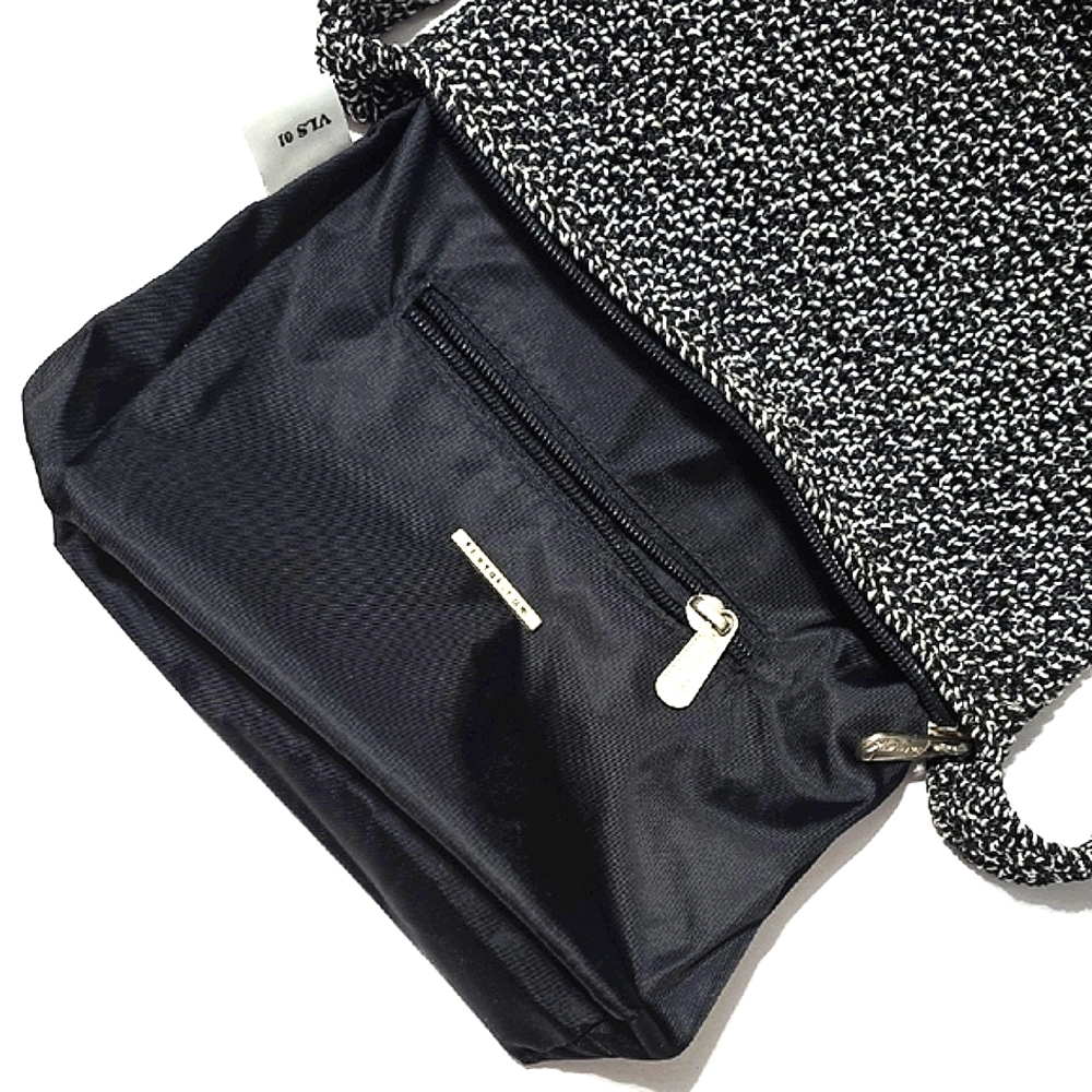 The Sak Black and White Crossbody Bag with Textured Finish - Picture 6 of 13
